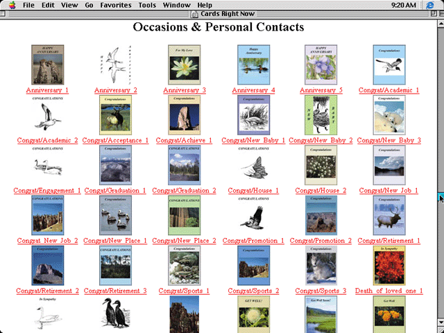 Cards Right Now - 210 Greeting cards, written,  ready to print.